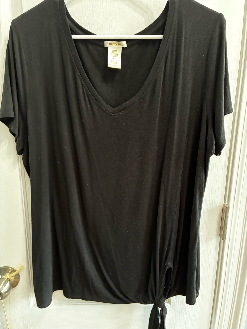 Black tunic top Size XL